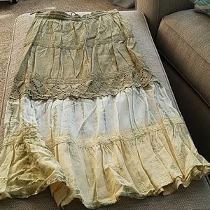 Hippie Boho Style Long Skirt